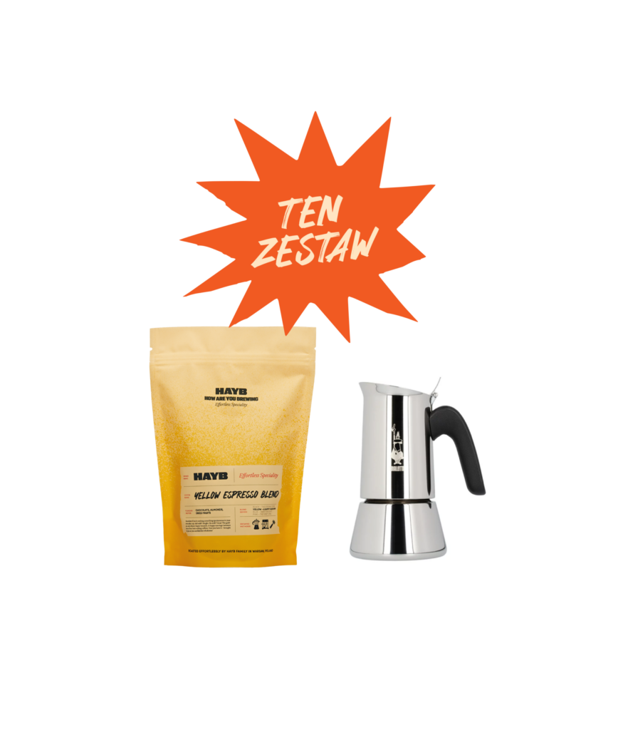 TEN ZESTAW: kawiarka Bialetti New Venus + Yellow Espresso Blend