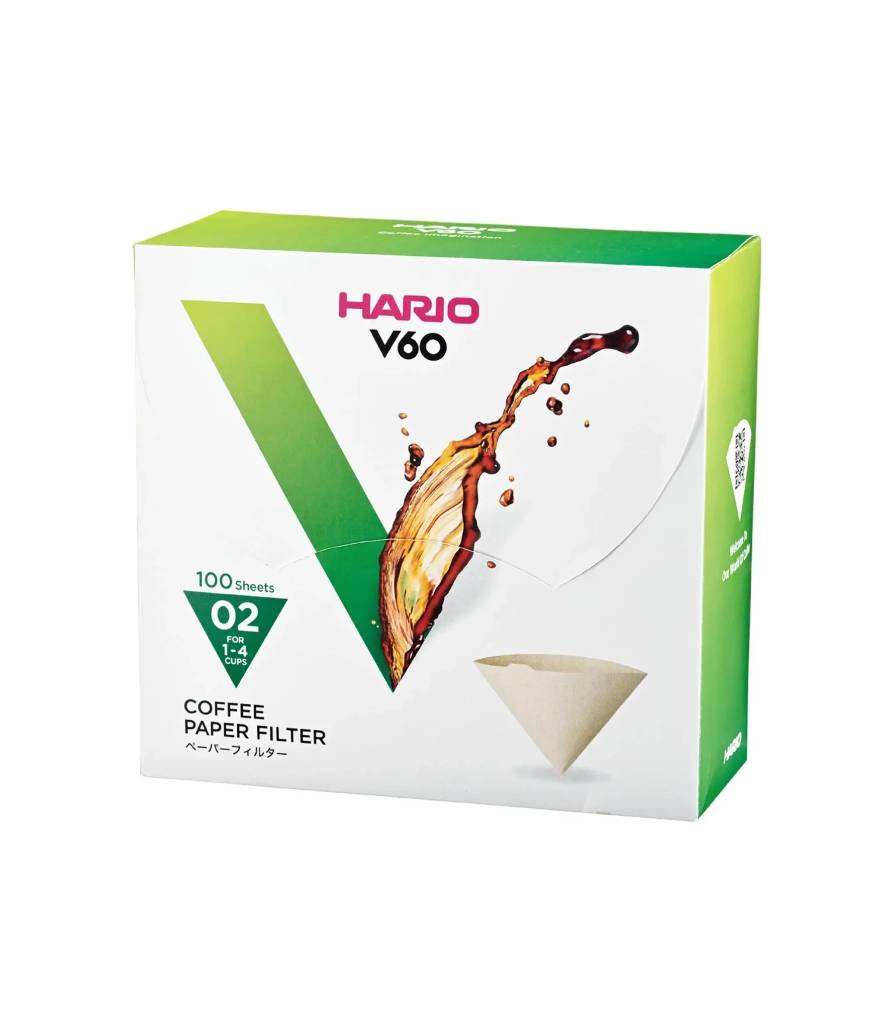 Hario – Filtry papierowe Misarashi brązowe V60-02 100 szt.